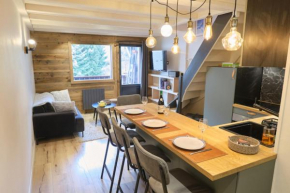Bright apt facing the Mont Blanc chain
